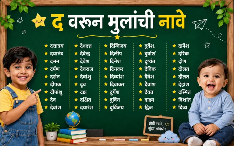 द वरून मुलांची नावे