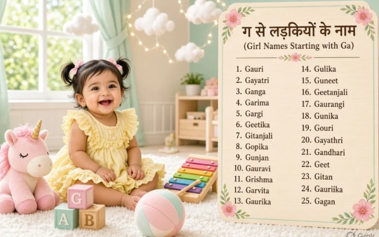ग से नाम लिस्ट गर्ल