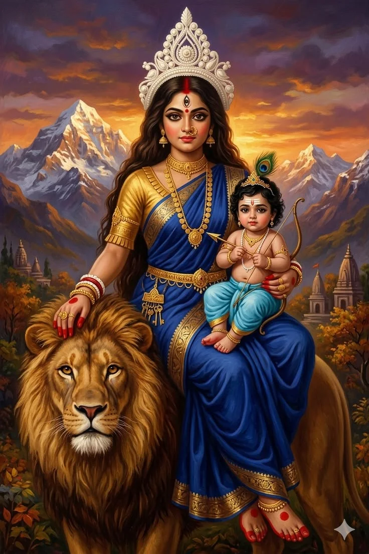 Art Creative Navratri 9 Days Devi Names,
